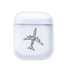LAUGH LIFE Soft Earphone Case For Apple Airpods Case Cover Cute Map Trip Transparent Clear Luxury Earphone Case For Airpods Case