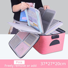 High Quality Large Capacity Document Storage Bag Box Waterproof Document Bag Organizer Papers Storage Pouch Travel File Bag