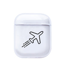 LAUGH LIFE Soft Earphone Case For Apple Airpods Case Cover Cute Map Trip Transparent Clear Luxury Earphone Case For Airpods Case