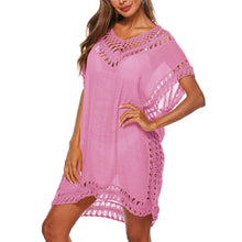 2020 Sexy Crochet Knitted Beach Cover up Tassel Tie Beachwear Tunic Long Pareos Summer Swimsuit See-through Beach Dress Bikini