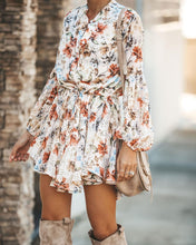Women Casual Long Sleeve Dress Elegant Chiffon Print Vestidos White Floral Midi Dress Zebra Striped Dresses Plaid Mini Dresses
