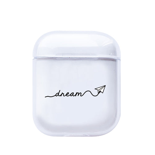 LAUGH LIFE Soft Earphone Case For Apple Airpods Case Cover Cute Map Trip Transparent Clear Luxury Earphone Case For Airpods Case