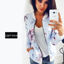Moda bombardeiro jaqueta femal Mulheres floral Manga Longa casaco Outwear Casual Tops feminino kimono bombardeiro básico femal jaqueta floral