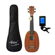 Aiersi marca 21 pulgadas de caoba Soprano ukelele Hawaiano guitarra ukelele