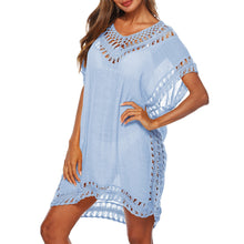 2020 Sexy Crochet Knitted Beach Cover up Tassel Tie Beachwear Tunic Long Pareos Summer Swimsuit See-through Beach Dress Bikini