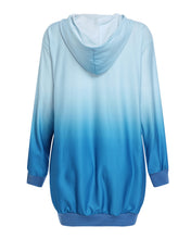 Women Long Sleeve Printed Hooded Sweatshirt