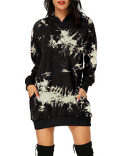 Women Long Sleeve Printed Hooded Sweatshirt