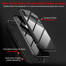Ultra Magnetic Adsorption Phone Case For iPhone XS Max XR X 10 8 7 6 6S S R Plus Coque Luxury Magnet Glass Cover Fundas