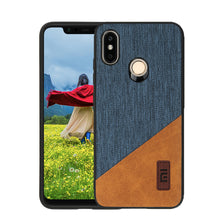 Bakeey Luxury Fabric Splice Soft Silicone Edge Shockproof Protective Case For Xiaomi Mi8 Mi 8 