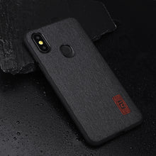 Bakeey Luxury Fabric Splice Soft Silicone Edge Shockproof Protective Case For Xiaomi Mi8 Mi 8 