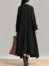 Pockets Lace-up Long Outerwear Coats