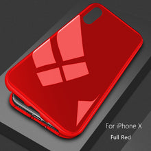 Ultra Magnetic Adsorption Phone Case For iPhone XS Max XR X 10 8 7 6 6S S R Plus Coque Luxury Magnet Glass Cover Fundas