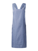 Japanese Style Vintage Women Stripe Cross Back Aprons Dress