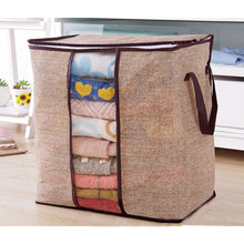 2018 New Non-woven Portable Clothes Storage Bag Organizer 45.5*51*29cm Folding Closet Organizer for Pillow Quilt Blanket Bedding