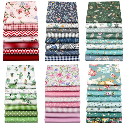 20cmx25cm and 25cmx25cm Cotton Fabric Printed Cloth Sewing Quilting Fabrics for Patchwork Needlework DIY Handmade Material