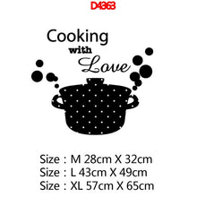 New Design Kitchen Ware Waterproof Wall Stickers For Kitchen Decoration Removable Wall Art Decal Kitchen Room Text Vinyl Mural