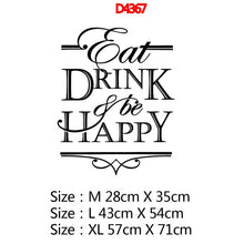 New Design Kitchen Ware Waterproof Wall Stickers For Kitchen Decoration Removable Wall Art Decal Kitchen Room Text Vinyl Mural