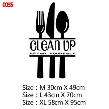 New Design Kitchen Ware Waterproof Wall Stickers For Kitchen Decoration Removable Wall Art Decal Kitchen Room Text Vinyl Mural