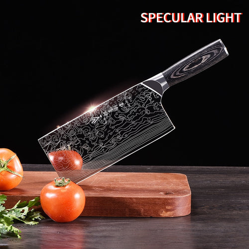 Mirror Light Stainless Steel Chef knife Forging Anti-Stick Sharp Meat Cleaver Fish Vegetables Kitchen Knife Home Cooking Tools