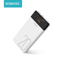 20000mAh ROMOSS LT20 Power Bank Dual USB Powerbank External Battery With LED Display Fast Portable Charger For Xiaomi For iPhone