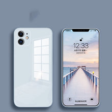 Liquid Glass Case For iPhone 11 Pro Max X XR XS Max 7 8 Plus Scratch-Resistant Anti-Fall Colorful Back Cover Protective Case