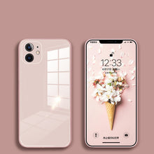 Liquid Glass Case For iPhone 11 Pro Max X XR XS Max 7 8 Plus Scratch-Resistant Anti-Fall Colorful Back Cover Protective Case