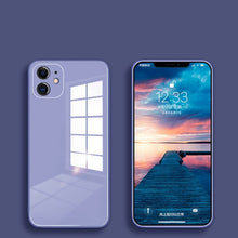 Liquid Glass Case For iPhone 11 Pro Max X XR XS Max 7 8 Plus Scratch-Resistant Anti-Fall Colorful Back Cover Protective Case