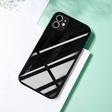 Square Tempered Glass Phone Case For iPhone 11 12 Pro Max Anti-knock Baby Skin Fram Case For IPhone XS Max X XR 7 8 Plus Cover