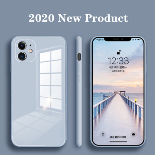 Liquid Glass Case For iPhone 11 Pro Max X XR XS Max 7 8 Plus Scratch-Resistant Anti-Fall Colorful Back Cover Protective Case