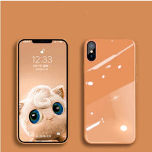 Liquid Glass Case For iPhone 11 Pro Max X XR XS Max 7 8 Plus Scratch-Resistant Anti-Fall Colorful Back Cover Protective Case