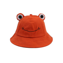 New Cute Frog Letter Bucket Hats Women Cover Fisherman Cap Hat for Adult Women Sunscreen Summer Outing Hat Present