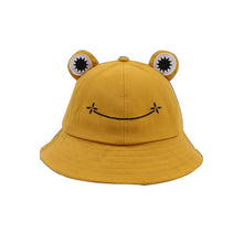 New Cute Frog Letter Bucket Hats Women Cover Fisherman Cap Hat for Adult Women Sunscreen Summer Outing Hat Present