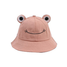 New Cute Frog Letter Bucket Hats Women Cover Fisherman Cap Hat for Adult Women Sunscreen Summer Outing Hat Present