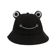 New Cute Frog Letter Bucket Hats Women Cover Fisherman Cap Hat for Adult Women Sunscreen Summer Outing Hat Present