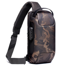 Men's Waterproof USB Oxford Crossbody Bag Anti-theft Shoulder Sling Bag Multifunction Short Travel Messenger Chest Pack For Male