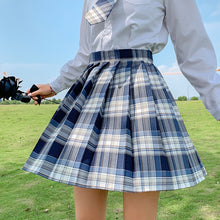Summer Women Skirts 2020 High Waist Korean Style Pleated Skirts for Girls Cute Sweet Ladies Plaid Mini Skirt Women