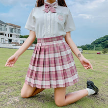 Summer Women Skirts 2020 High Waist Korean Style Pleated Skirts for Girls Cute Sweet Ladies Plaid Mini Skirt Women