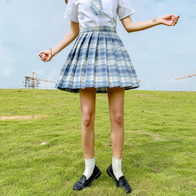 Summer Women Skirts 2020 High Waist Korean Style Pleated Skirts for Girls Cute Sweet Ladies Plaid Mini Skirt Women
