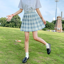 Summer Women Skirts 2020 High Waist Korean Style Pleated Skirts for Girls Cute Sweet Ladies Plaid Mini Skirt Women