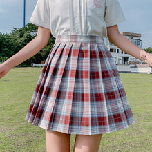 Summer Women Skirts 2020 High Waist Korean Style Pleated Skirts for Girls Cute Sweet Ladies Plaid Mini Skirt Women