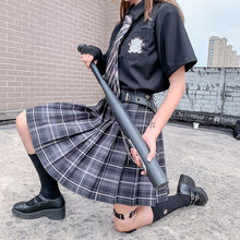 Summer Women Skirts 2020 High Waist Korean Style Pleated Skirts for Girls Cute Sweet Ladies Plaid Mini Skirt Women