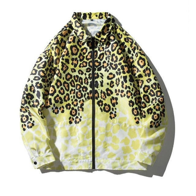 Men Streetwear Hip Hip Brand Jacket 3D Flame Printed Men's Clothes Casual Autumn Winter Outwear Coat Male Zipper Loose Jacket