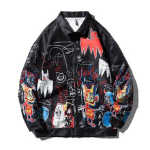 Men Streetwear Hip Hip Brand Jacket 3D Flame Printed Men's Clothes Casual Autumn Winter Outwear Coat Male Zipper Loose Jacket