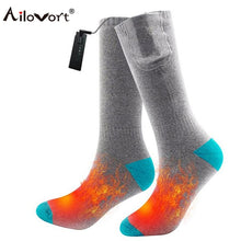 Winter 3.7V Battery Rechargeable Electric  Heated  Socks with Elastic Health  feet warmer thermal Socks for Ski outdoor sports