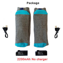 Winter 3.7V Battery Rechargeable Electric  Heated  Socks with Elastic Health  feet warmer thermal Socks for Ski outdoor sports