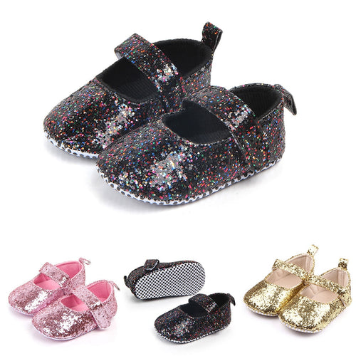 Newborn Baby Boots Girls Boys Summer First Walkers Black Pink Gold Soft Soled Non-slip Crib Shoes Booties Baby Summer Shoes