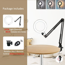 USB Selfie Light Ring Lamp Dimmable LED Selfie Ring Light  Big Photography Ringlight 26cm With Stand For Phone Studio
