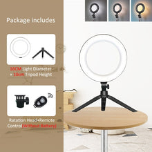 USB Selfie Light Ring Lamp Dimmable LED Selfie Ring Light  Big Photography Ringlight 26cm With Stand For Phone Studio