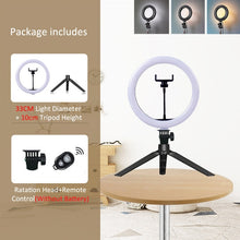 USB Selfie Light Ring Lamp Dimmable LED Selfie Ring Light  Big Photography Ringlight 26cm With Stand For Phone Studio