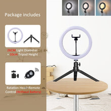 USB Selfie Light Ring Lamp Dimmable LED Selfie Ring Light  Big Photography Ringlight 26cm With Stand For Phone Studio